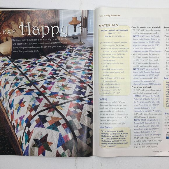 Fons & Porters Love of Quilting Magazine July August 2010 Easy Bias Techniques - Picture 11 of 14